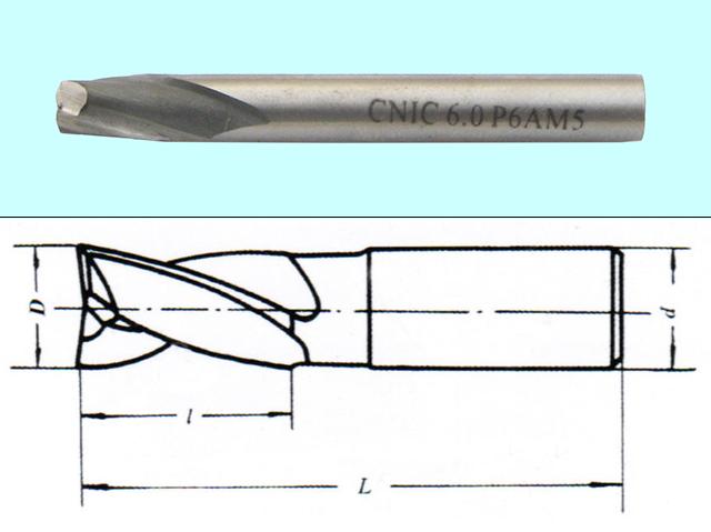 Фреза Шпоночная d 3,0х 5х32 ц/х Р6АМ5 "CNIC"