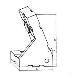 Опора угловая 45х30х70 5° левая, под паз 8мм (ДСПМ2-33) (восстановленная)