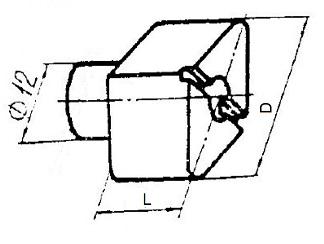Палец Установочный грибковый d12х D12х 20 срезанный с отверстием (ДСПМ-3-09)