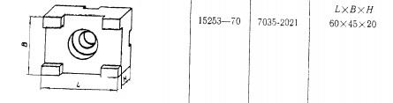 Опора Прямоугольная 60х 45х 20 направляющая под паз 12мм (7035-2021) ГОСТ15253-70 (восст.)