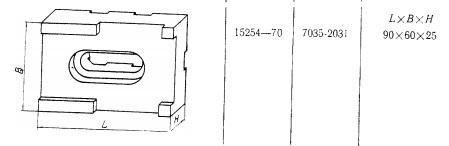 Опора Прямоугольная 90х 60х 25 под паз 12мм (7035-2031) ГОСТ15254-70 (восст.)