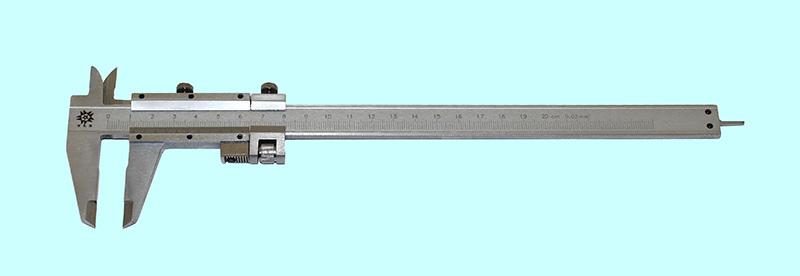 Штангенциркуль 0 - 200 ШЦ-I (0,02) с устройством точной установки рамки, с глубиномером "TLX"