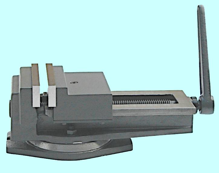 Тиски Станочные 250мм чугунные поворотные с открытым винтом, ход 280мм Q13 (QB)250 "CNIC"