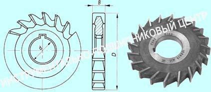 Фреза дисковая 3-х сторонняя 100х 7х32, Z=20 Р6М5