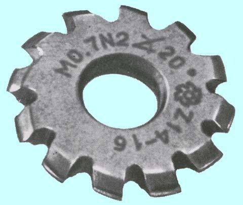 Фреза m 2,75 №6 70х22х10,0 НSS 20 град ,Z=12