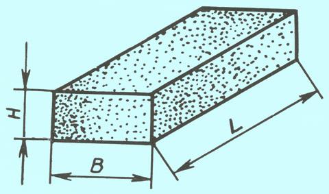 Брусок шлифовальный 40х20х200 63С 16 СТ (GC F90 O-P B) (бакелитовый)