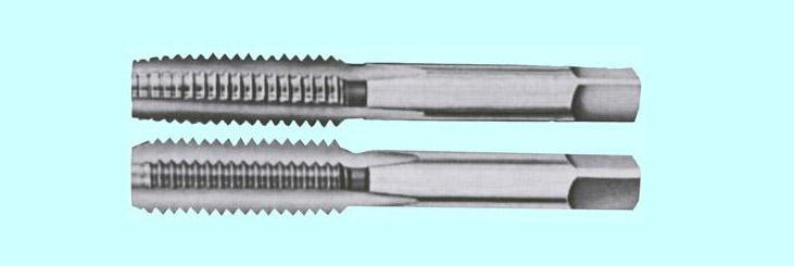 Метчик 1/2" BSF 55° 9ХС дюймовый, ручной, комплект из 2-х шт. (16 ниток/дюйм) "CNIC"