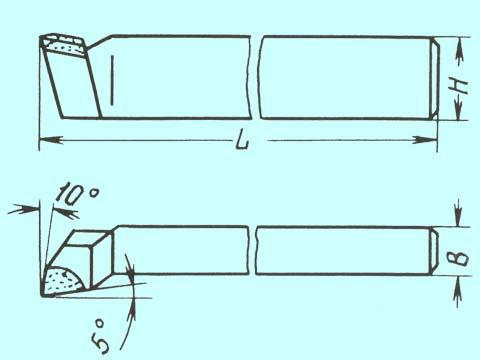 Резец Подрезной отогнутый 32х20х170 Т5К10