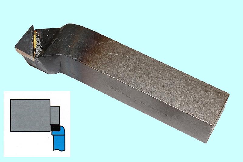 Резец Подрезной отогнутый 32х32х170 Р6М5К5 DIN 4977 "CNIC"