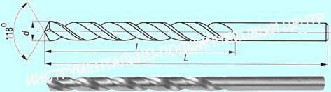 Сверло d 8,8х115х175 ц/х Р18 удлиненное с вышлифованным профилем ГОСТ 886-77 "CNIC"